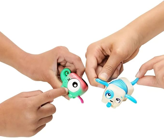 Little Live Pets - Squirkies: 3 Pack: Metallic Cheeky Pop Monkey | Interactive Fidget Toys, Fidget Feature, Click, Flick, Tangle, Pop, 30+ to Collect, Multiple Fidget Points, for Kids Ages 5+.