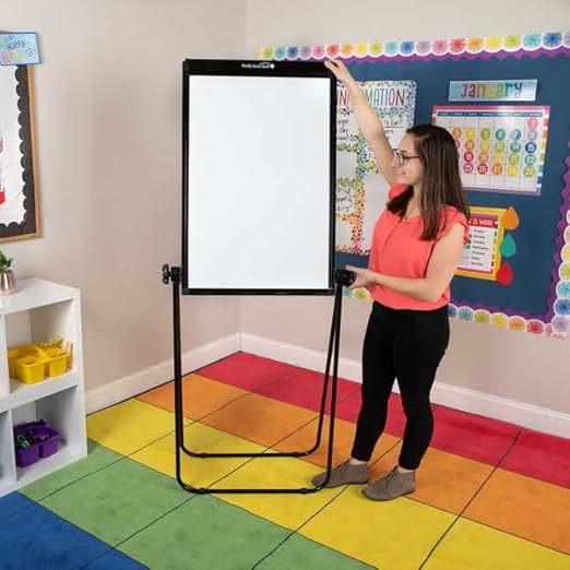 Really Good Stuff Portable Magnetic Dry Erase Easel 35" by 23"
