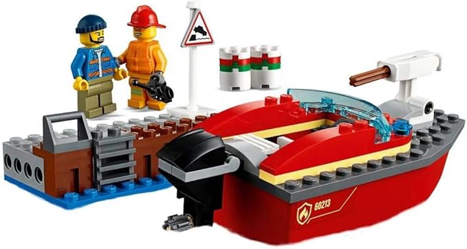 LEGO City Dock Side Fire 60213 Building Kit (97 Pieces)