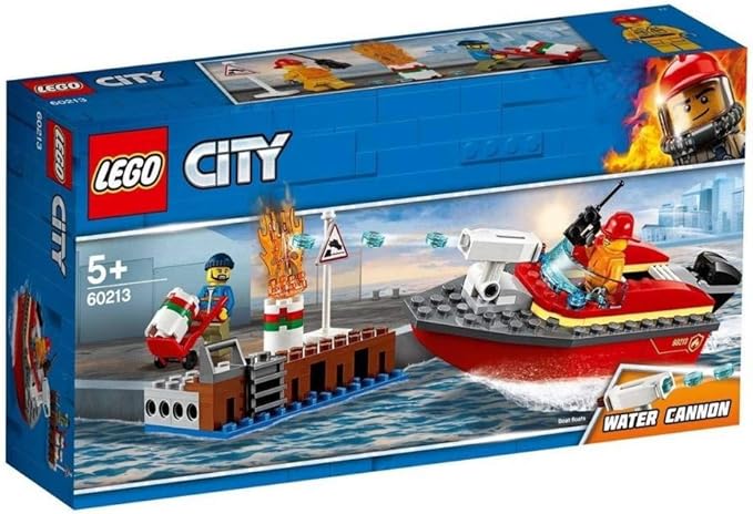 LEGO City Dock Side Fire 60213 Building Kit (97 Pieces)