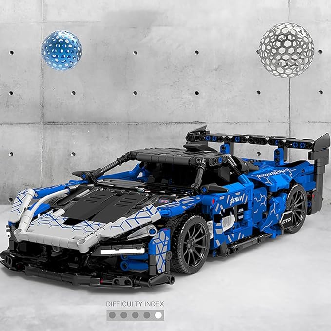 Mesiondy Sports Car Building Blocks Toys Adults Kits,1:14 MOC Building Set Raceing Car Model for Boys Age 12-16 8-14,(1404 Pieces)