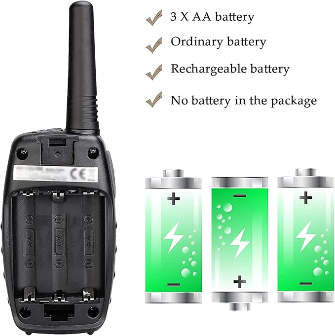 Retevis RT628 Walkie Talkies for Kids,Boys Kids Walkie Talkie,Kids Toys for 6-12 Year Old Boy Girl,Gifts for Xmas Birthday Camping Trip(Black1 Pair)