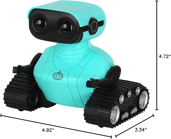 Hamourd Robot Toys - Kids Toys Rechargeable RC Robots, Remote Control Toy with Auto-Demonstration, Flexible Head & Arms, Dance Moves, Music, Shining LED Eyes, Girls Boys Toys Birthday
