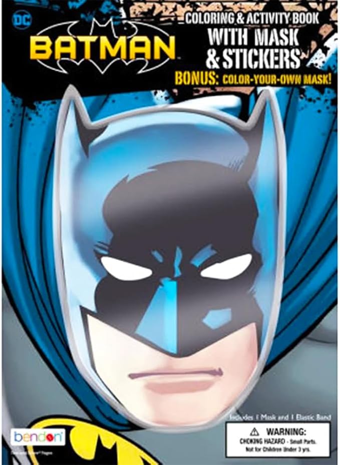 DC Studios Justice League Batman Coloring Book Bundle with Batman Stickers & Specialty Separately Licensed GWW Reward Sticker
