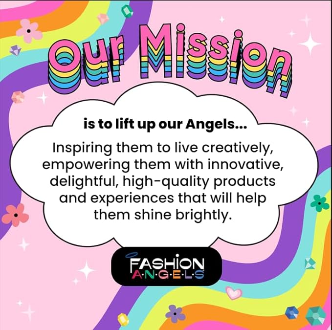 Fashion Angels 1000+ Kindness Stickers for Kids Positive Affirmation & Mental Health Stickers - 40-Page Sticker Book for Scrapbooks, Planners, Rewards, Ages 6+