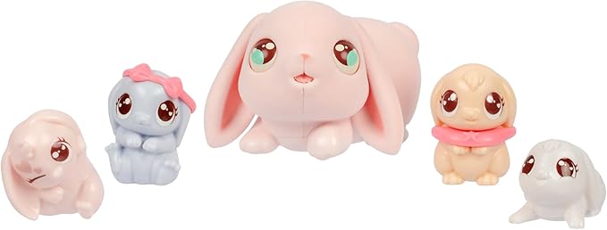 Little Live Pets Mama Surprise Minis Bunny, Care for Your Mama Hamster or Mama Bunny in Their Hutch to Reveal 2, 3, or 4 Mini Babies