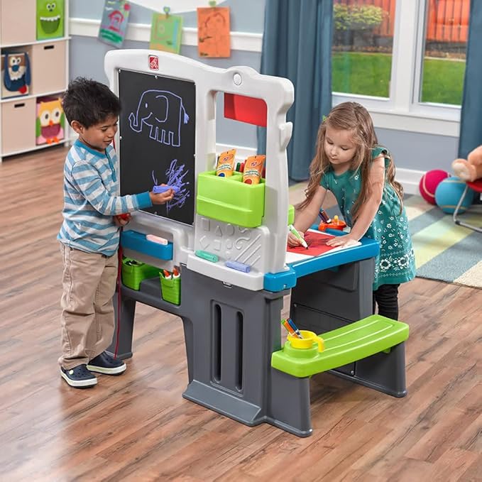 Step2 Great Creations Art Center Art Desk Easel, Multi