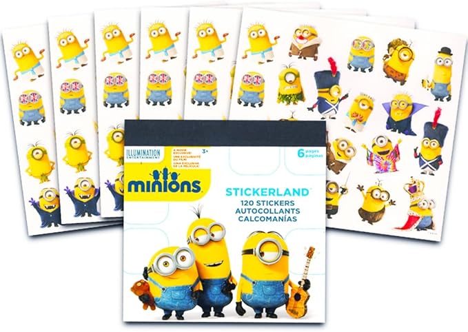 Despicable Me Minions Coloring Book with Stickers ~ 100 Minions Stickers