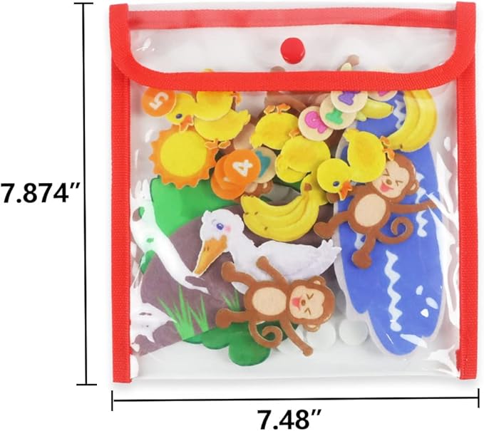 Mewise Felt/Flannel Boards Stories Precut Figures for Toddlers,Kindergareners,Storytelling Interactive Teaching Felt Figures Activity Kit,Felt Pieces for Flannel Board Stories