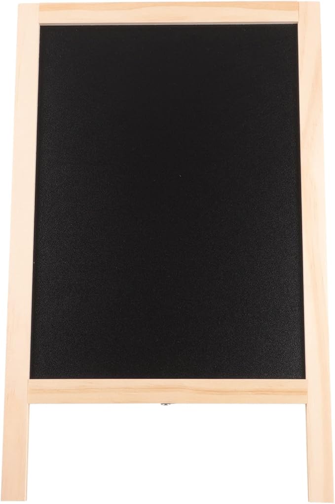 Toyvian Chalkboard Decor Standing Art Easel for, Double-Sided Wooden Blackboard, Drawing Chalkboard, Magnetic Whiteboard, Dry Erase Board, Water Marker and Accessories Wedding