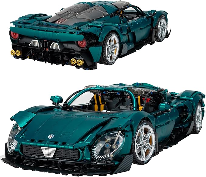 Raceforge Sports Car Building Set,1:8 Scale Model Sports Technic Car,Adult Collectible Cars Sets to Build,Scale Car Gift for Adults,Home or Office Décor Sets for Boys 8-14(4208pcs)