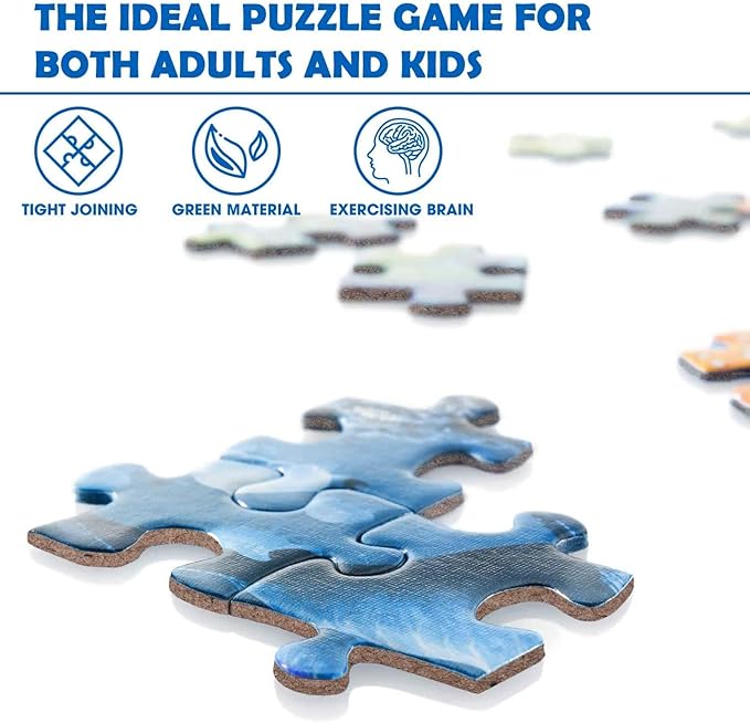 Nattork Jigsaw Puzzles 500 Pieces for Adults, Families (Sea World) Pieces Fit Together Perfectly