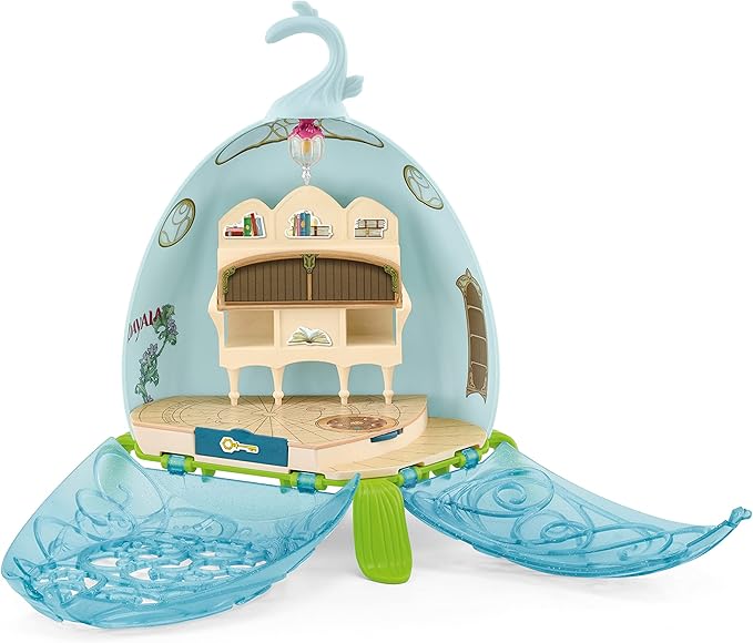 Schleich bayala 18pc. Mystic Library Playset with Owlet and Bird Figurines - Featuring Figure with Flexible Arm, Imaginative Fun and Durable Toy for Girls and Boys, Gift for Kids Ages 5+