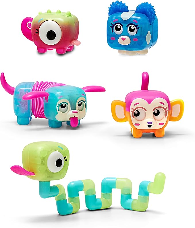 Little Live Pets - Squirkies: 5 Pack | Interactive Fidget Toys, Fidget Feature, Click, Flick, Tangle, Pop, 30+ to Collect, Multiple Fidget Points, for Kids Ages 5+.