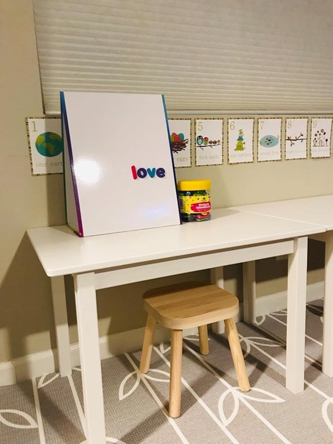 Magnetic Tabletop Easel & Whiteboard Drawing Easel For Kids, Adults, (2 Sides) Perfect for Home, School, & Office, Includes: 8 Dry Erase Markers. Drawing Art Dry Erase White Board Educational Kids Toy