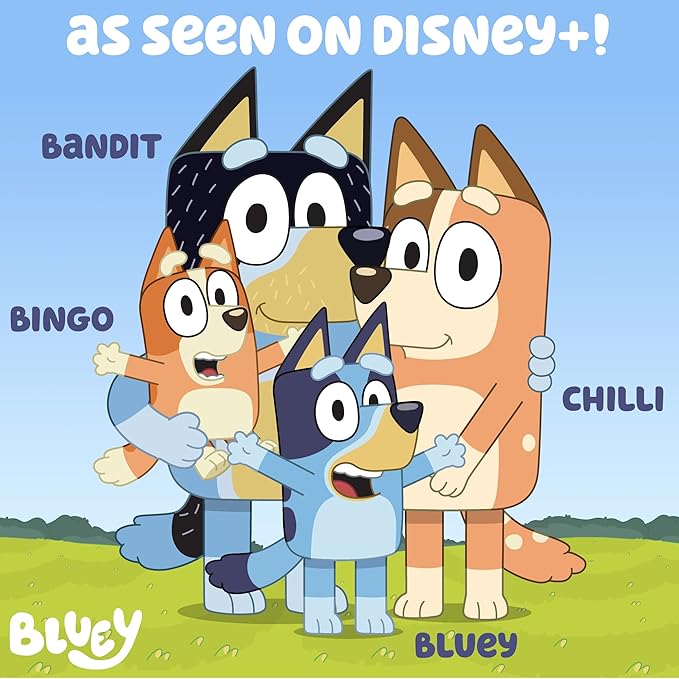Horizon Group USA Bluey Sticker Playset, 2 Sticker Play Scenes, 35+ Reusable Puffy Bluey Repositionable Stickers for Kids, Perfect for Travel, Screen-Free Fun