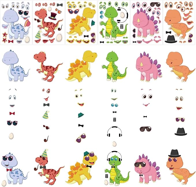 Dinosaur Party Favors for 12 Kids, 10 Styles 168Pcs Dinosaur Birthday Party Supplies, Dinosaur Goodie Bag Stuffers, Dino Birthday Party Favors, Dino Party Favors Gift Bag, Dinosaur Gifts Bags Fillers