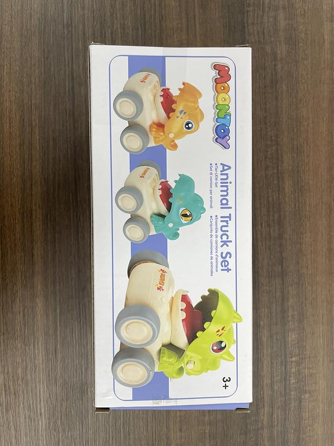 MOONTOY Baby Car Dinosaur Toys for 1 2 Year Old Boy Press and Go Cars for Toddlers 1-3, Push Go Dino Cars Toddler Toys Age 1-2 0-2 Baby Toys 12-18 Months Christmas Stocking Stuffers 1st Birthday Gifts