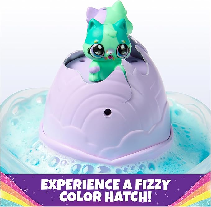 Hatchimals Alive, Rainbow Splash Fizzy Color Surprise Toy, Hatch Twins or Triplets from Color Reveal Egg (Style May Vary), Kids Toys for Girls & Boys