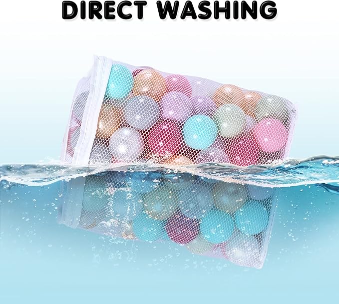 Ball Pit Balls Plastic Balls for Ball Pit Phathalate Free BPA Free Plastic Balls 100pcs 2.2" Set for Toddlers for Play Tent Tunnel