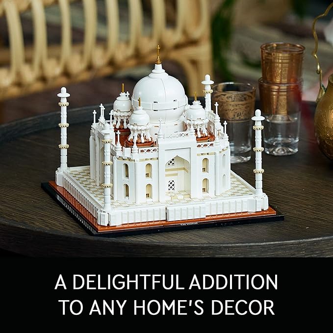 LEGO Architecture Taj Mahal 21056 Building Set - Landmarks Collection, Display Model, Collectible Home Décor Gift Idea and Model Kits for Adults and Architects to Build