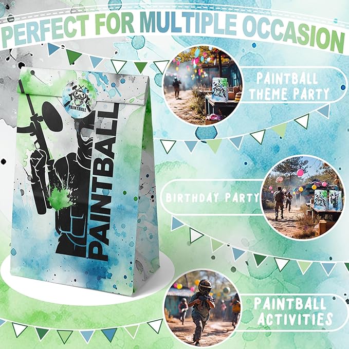 Paintball Party Favor Bags Paintball Goodie Bags Paintball Party Favors for Kids Paintball Birthday Party Supplies