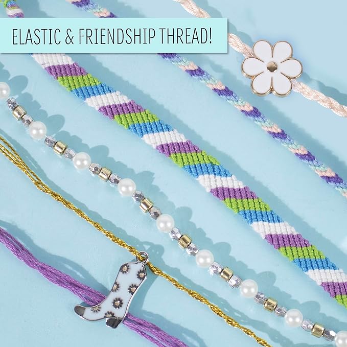 STMT D.I.Y. Glitz Bead Case, Includes Over 500 Jewelry Making Supplies, Including Cute Beads for Jewelry Making, Bracelet Charms, Storage Case, Friendship Bracelet Kit, Teen Girl Gifts