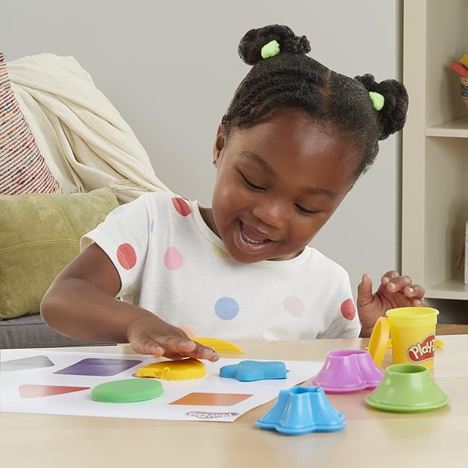 Play-Doh Shapes and Colors Set, 5 Activity Playmats, 15 Tools & 10 Cans of Assort. Colors, Back to School Classroom Supplies, Preschool Toys, Ages 2+ (Amazon Exclusive)