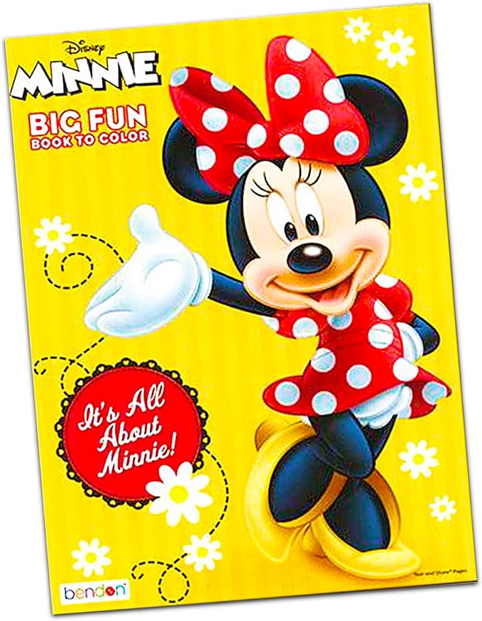 Disney Coloring Books for Kids Toddlers Bulk Set Bundle - 8 Disney Books with Stickers and Door Hanger (Minnie Mouse and Friends)
