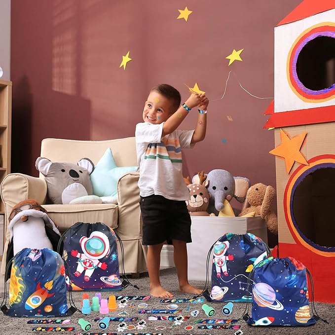 Space Party Favors, Space Themed Birthday Party Decorations Outer Space Party Favors Gifts Goodie Bags Stuffers Space Birthday Party Supplies Astronaut Toys for Kids Boys Girls