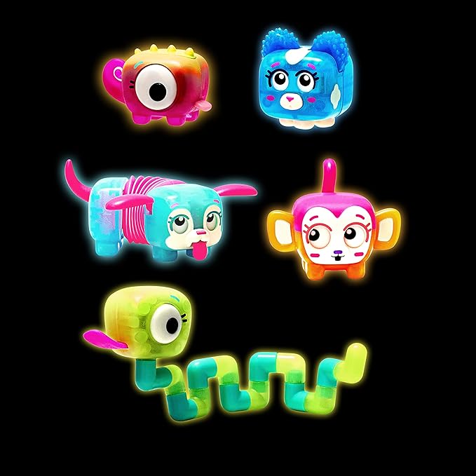 Little Live Pets - Squirkies: 5 Pack | Interactive Fidget Toys, Fidget Feature, Click, Flick, Tangle, Pop, 30+ to Collect, Multiple Fidget Points, for Kids Ages 5+.