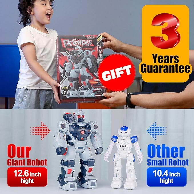 Robot Toys for Boys Kids 5-7 Year Old Remote Control Robots Gifts for 6-8 Birthday Present Toy Hand Gesture RC Sensing 2022 hot Smart programmable Robotics for 3 4 6 9 10 11 and up