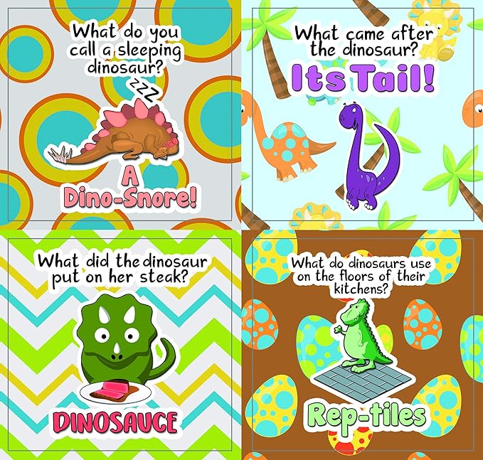 Creanoso Funny Dinosaurs Humor Stickers (10-Sheet) - Classroom Reward Incentives for Students and Children - Stocking Stuffers Party Favors & Giveaways for Teens & Adults