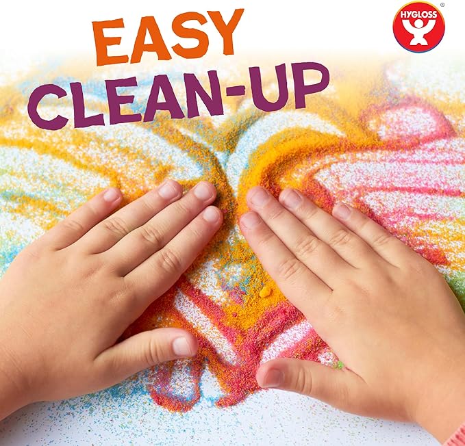 Hygloss Colored Play Sand – 15 lb Bright Rainbow Craft Sand for Sand Art, Christmas Decorations, DIY Projects, Classroom Activities, and Plant Décor – Fine, Non-Toxic Sand, Safe for Kids Ages 3+
