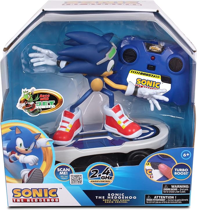 NKOK Sonic NKOK Free Rider R/C, Turbo Boost Feature: Goes from Fast to Super-Fast, Allows Children to Pretend to Drive and Have Fun at The Same Time, for Ages 6 and up