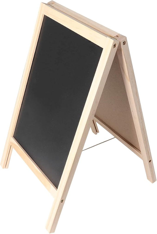 Double Sided Large Kids Easel, Educational Toy for Toddlers, Poplar Structure, Magnetic Whiteboard, Blackboard