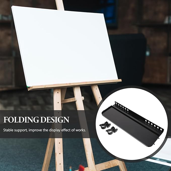 Plastic Detachable Easel Tray Shelf Replacement Sketch Rack Storage Removable Portable Artists Storage Platform Painting Easel Stand for Art Easels