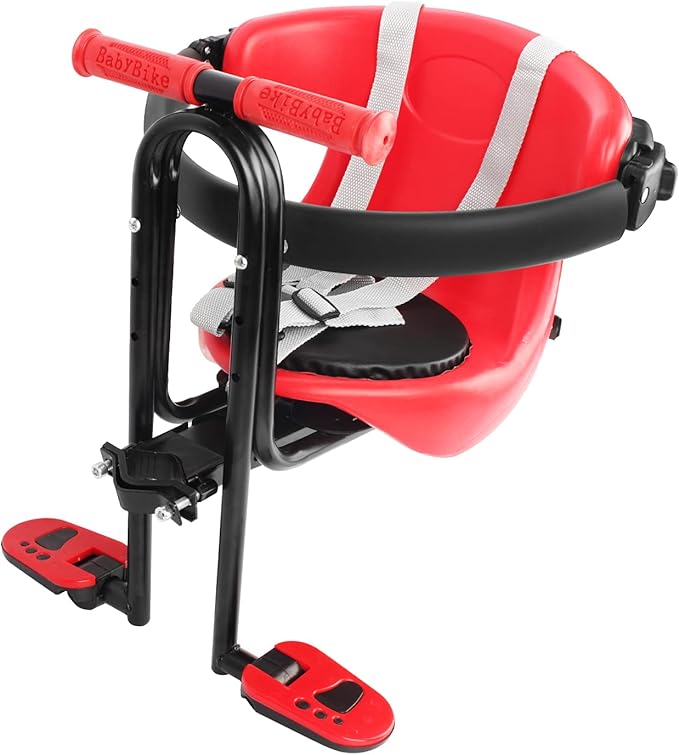 YouTeMei Kids Bike seat, Front Mounted Bike Seat for Adult Bike,Bike Seat Kids for 1-6years Old…