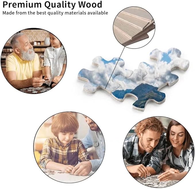 Puzzles Once Upon A Time There was A Girl Who Really Loved Rabbits Jigsaw Puzzles for Adults and Families 500 Piece Wooden Puzzles HD Quality Photo Sturdy Puzzle Kids