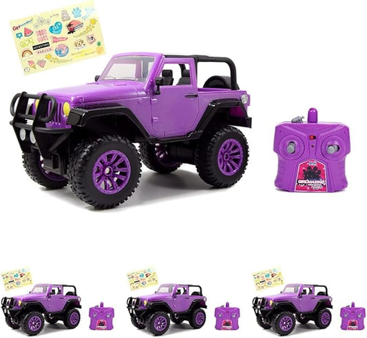 Jada Toys GIRLMAZING Jeep R/C Vehicle (1:16 Scale), Purple (Pack of 4)