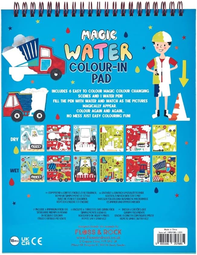 Floss and Rock 44P6438 Construction Magic Color Changing Watercard Easel and Pen