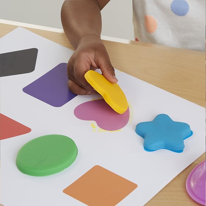 Play-Doh Shapes and Colors Set, 5 Activity Playmats, 15 Tools & 10 Cans of Assort. Colors, Back to School Classroom Supplies, Preschool Toys, Ages 2+ (Amazon Exclusive)