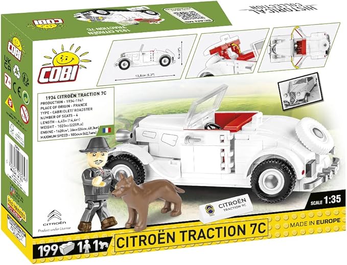 Cobi toys 199 Pcs Hc WWII /2264/1934 Citroen Traction 7C
