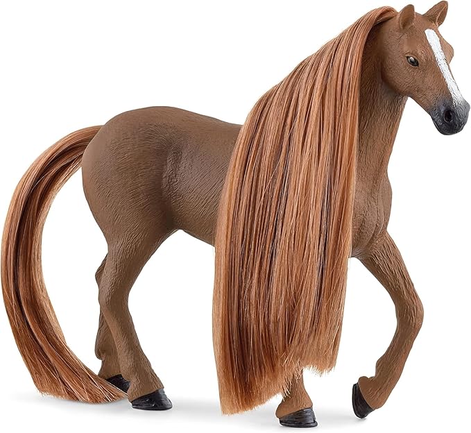 Schleich Horse Club Sofia's Beauties English Thoroughbred Mare Playset - Realistic Toy Figure with Brushable Hair and Accessories, Fun and Imaginative Play for Boys and Girls, Gift for Kids Ages 5+