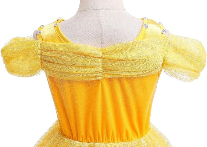 Dressy Daisy Girls' Princess Fancy Dress Up Costume Christmas Halloween Outfit Butterfly Size 6X-8 Yellow