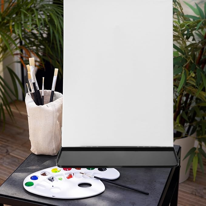 Plastic Detachable Easel Tray Shelf Replacement Sketch Rack Storage Removable Portable Artists Storage Platform Painting Easel Stand for Art Easels