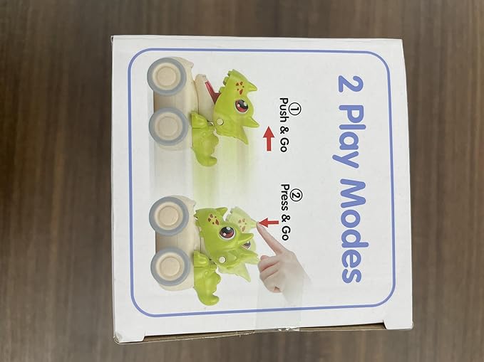 MOONTOY Baby Car Dinosaur Toys for 1 2 Year Old Boy Press and Go Cars for Toddlers 1-3, Push Go Dino Cars Toddler Toys Age 1-2 0-2 Baby Toys 12-18 Months Christmas Stocking Stuffers 1st Birthday Gifts