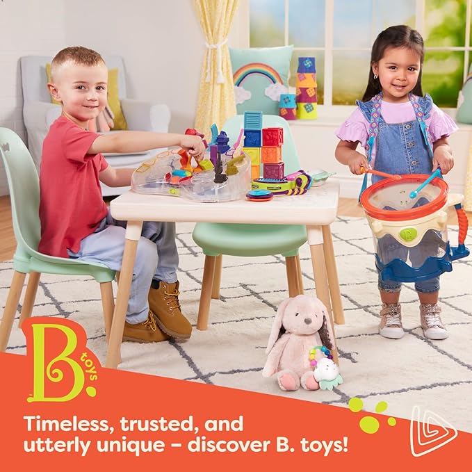 B. Toys - Interactive Baby Walker with Light-Up Ball Popper - 2-in-1 Turtle Push Toy for Crawling & Walking Development - Removable Handle Baby Toys with Glowing Effects for Toddlers 12+ Months
