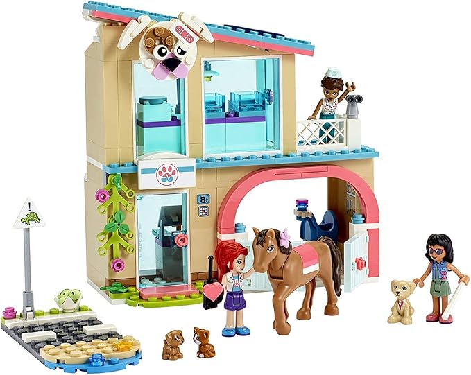 LEGO Friends Heartlake City Vet Clinic 41446 Building Kit; Animal Rescue Toy Makes a Great-Value Christmas, Holiday or Birthday Gift for Kids Who Love Vet Clinic Pretend Play, New 2021 (258 Pieces)