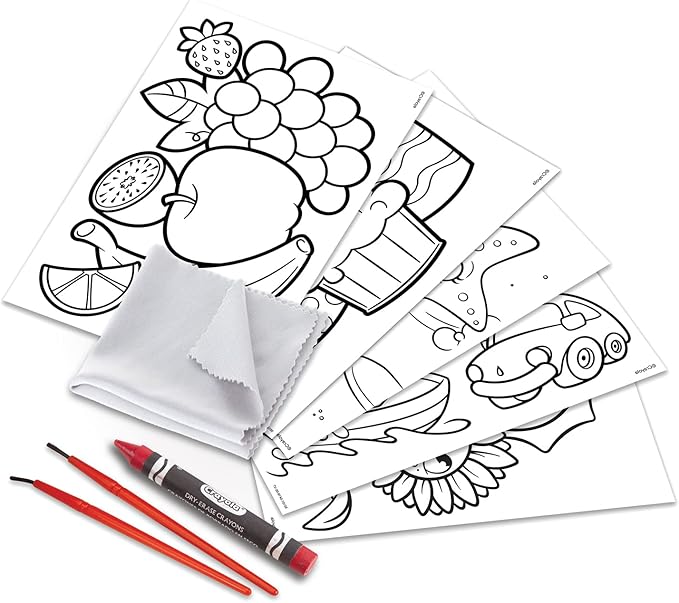 Crayola® Triple-The-Fun See-Thru Easel, Finger Painting, Dry-Erase Crayon, Markers, and acrylics, Adjustable Height, Easy fold Storage, Comprehensive Art Accessories, Ages 3+